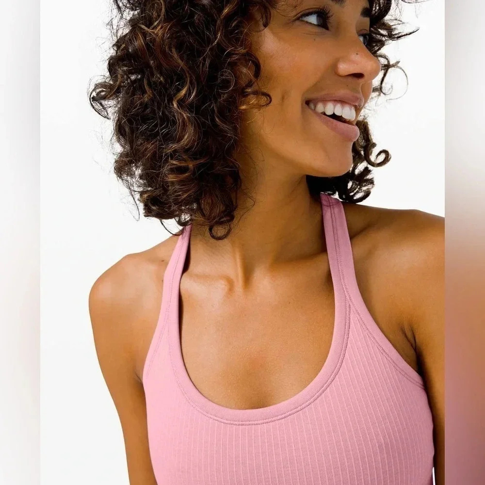 Lululemon Ebb To Street Tank,  Pink Taupe